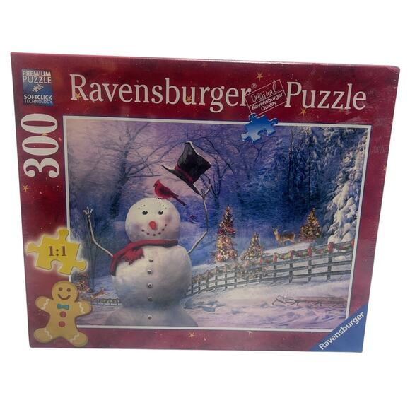 Ravensburger The Magical Snowman Large Format Puzzle 27" x 20" 300 Pcs Sealed - Picture 1 of 7